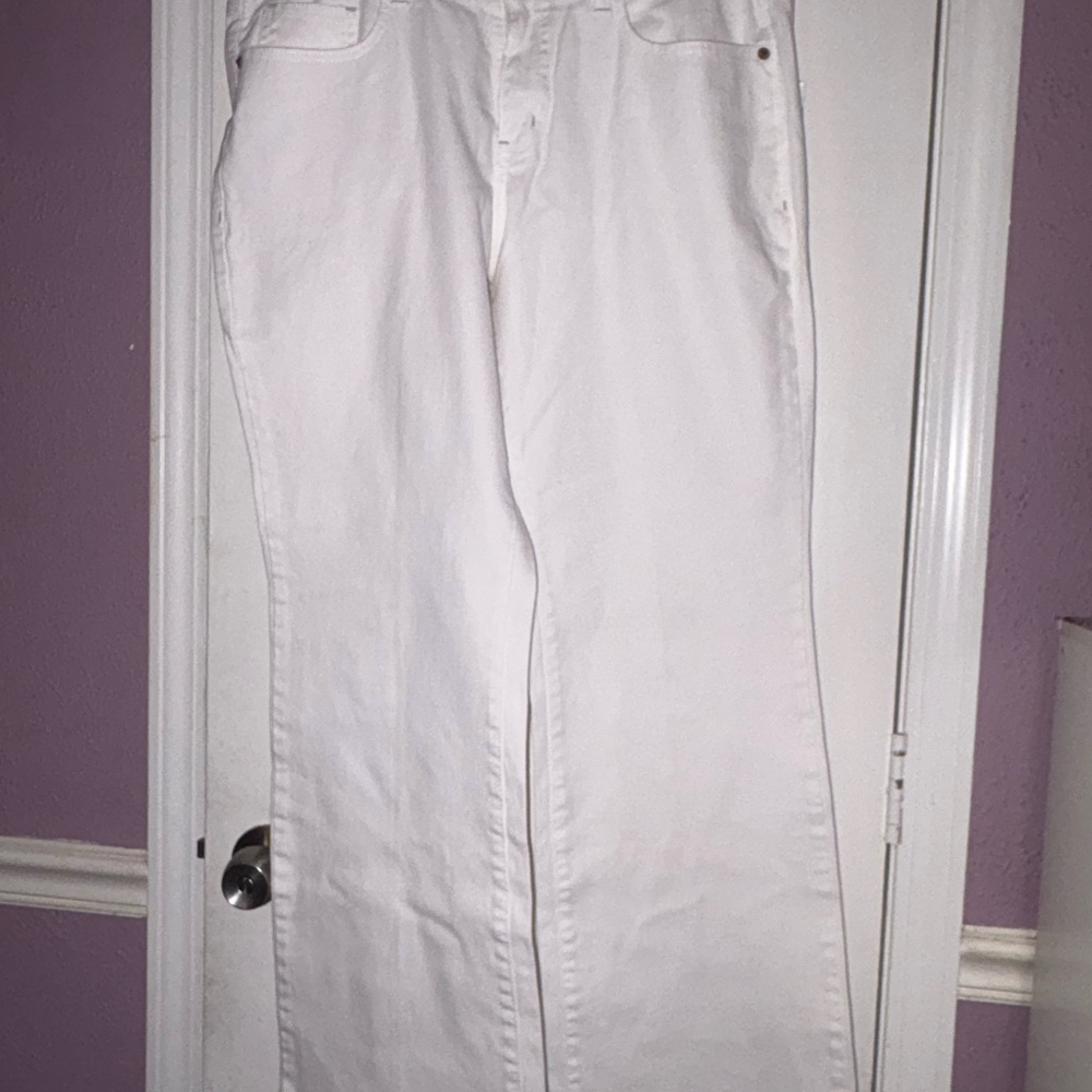 Faded Glory Women's Straight Leg White Jeans